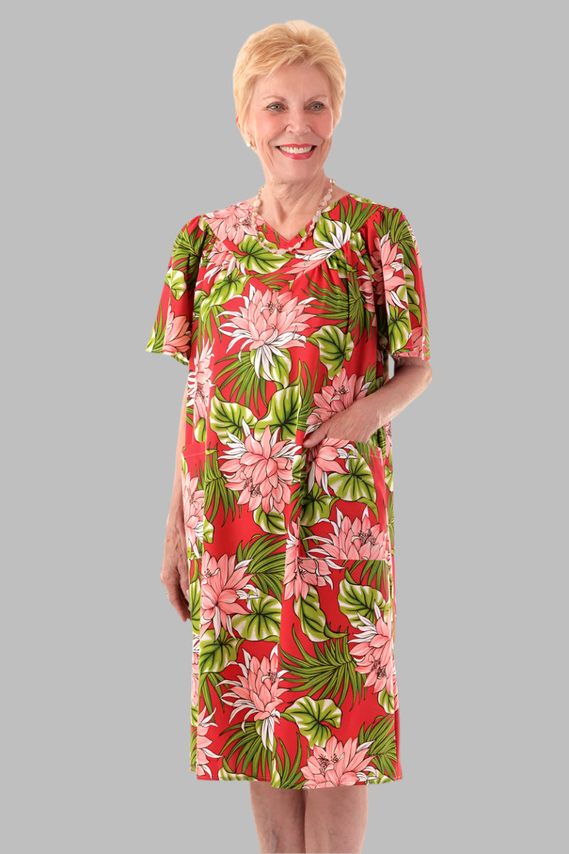 Hawaiian Print Wrap Back Muu Muu for women by Buck & Buck, and available in different sizes. This dresses & skirts item is part of our dresses collection.