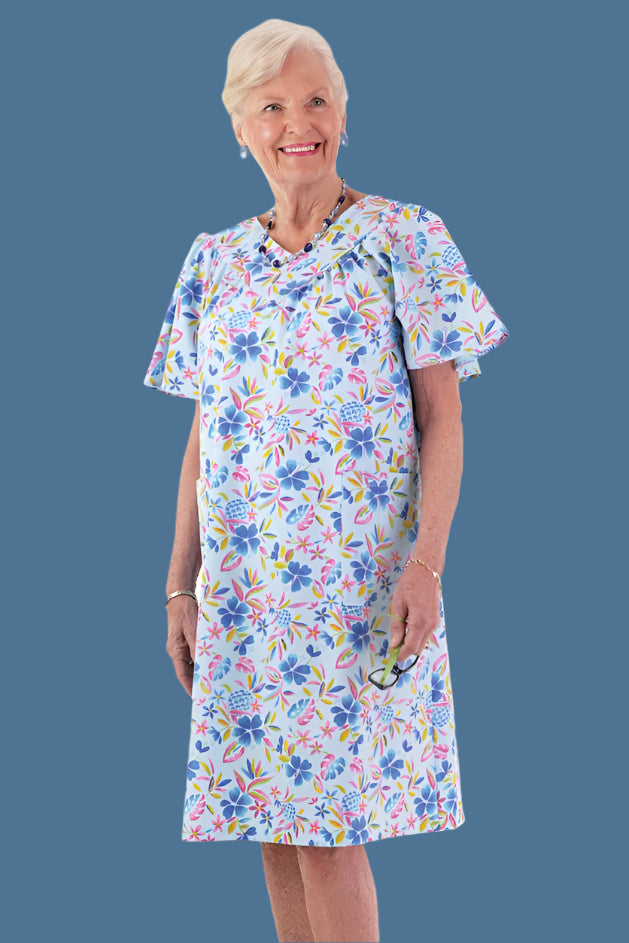 Hawaiian Print Wrap Back Muu Muu for women by Buck & Buck, and available in different sizes. This dresses & skirts item is part of our dresses collection.