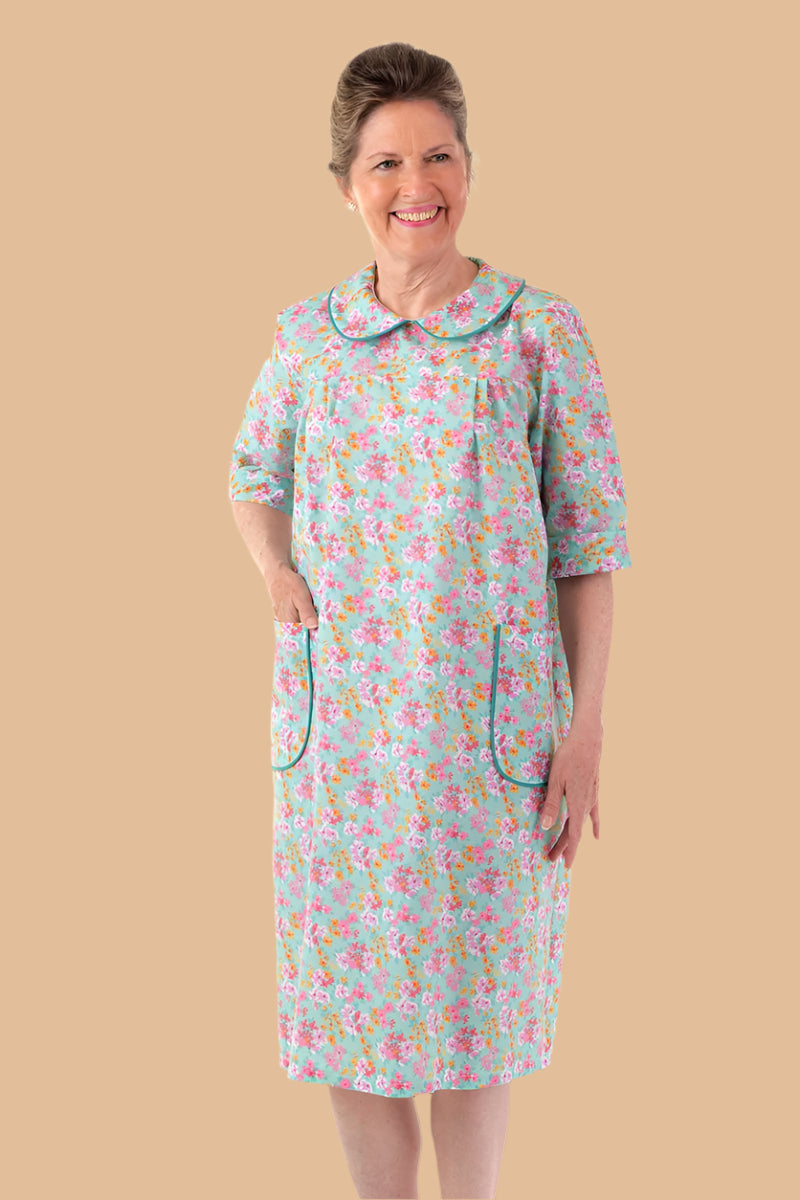 3/4 Sleeve Snap Back Duster for women by Buck & Buck, and available in different sizes. This sleepwear item is part of our nightgowns collection.