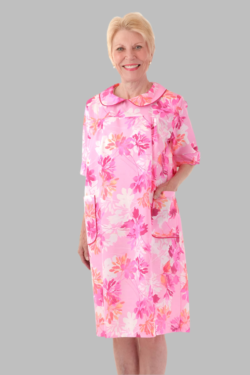 3/4 Sleeve Snap Back Duster for women by Buck & Buck in Pink, and available in different sizes. This sleepwear item is part of our nightgowns collection.