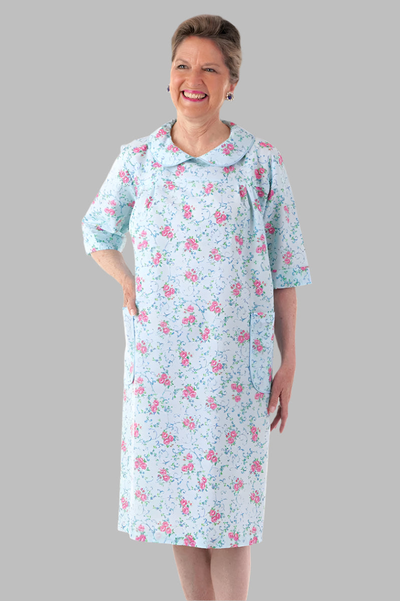 Cut-Away Snap Back Duster for women by Buck & Buck in Blue, and available in different sizes. This sleepwear item is part of our nightgowns collection.