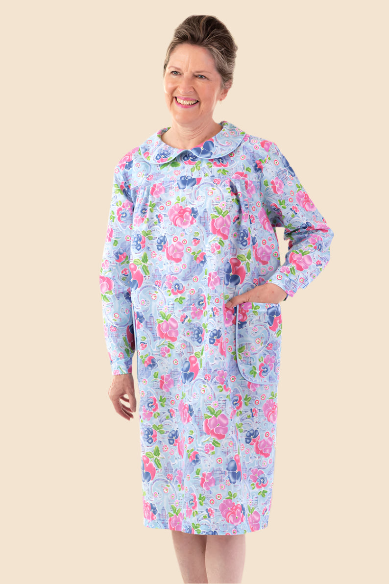 Long Sleeve Wrap Back Duster for women by Buck & Buck, and available in different sizes. This sleepwear item is part of our nightgowns collection.