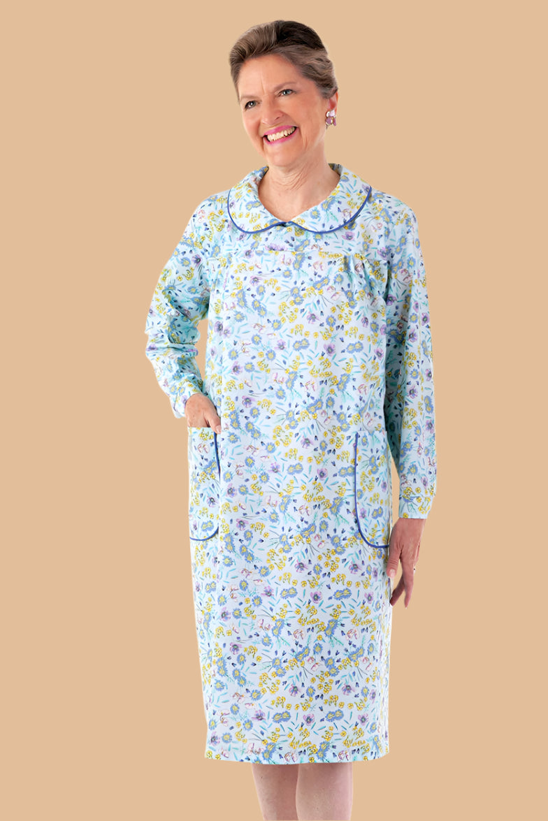Long Sleeve Wrap Back Duster for women by Buck & Buck, and available in different sizes. This sleepwear item is part of our nightgowns collection.