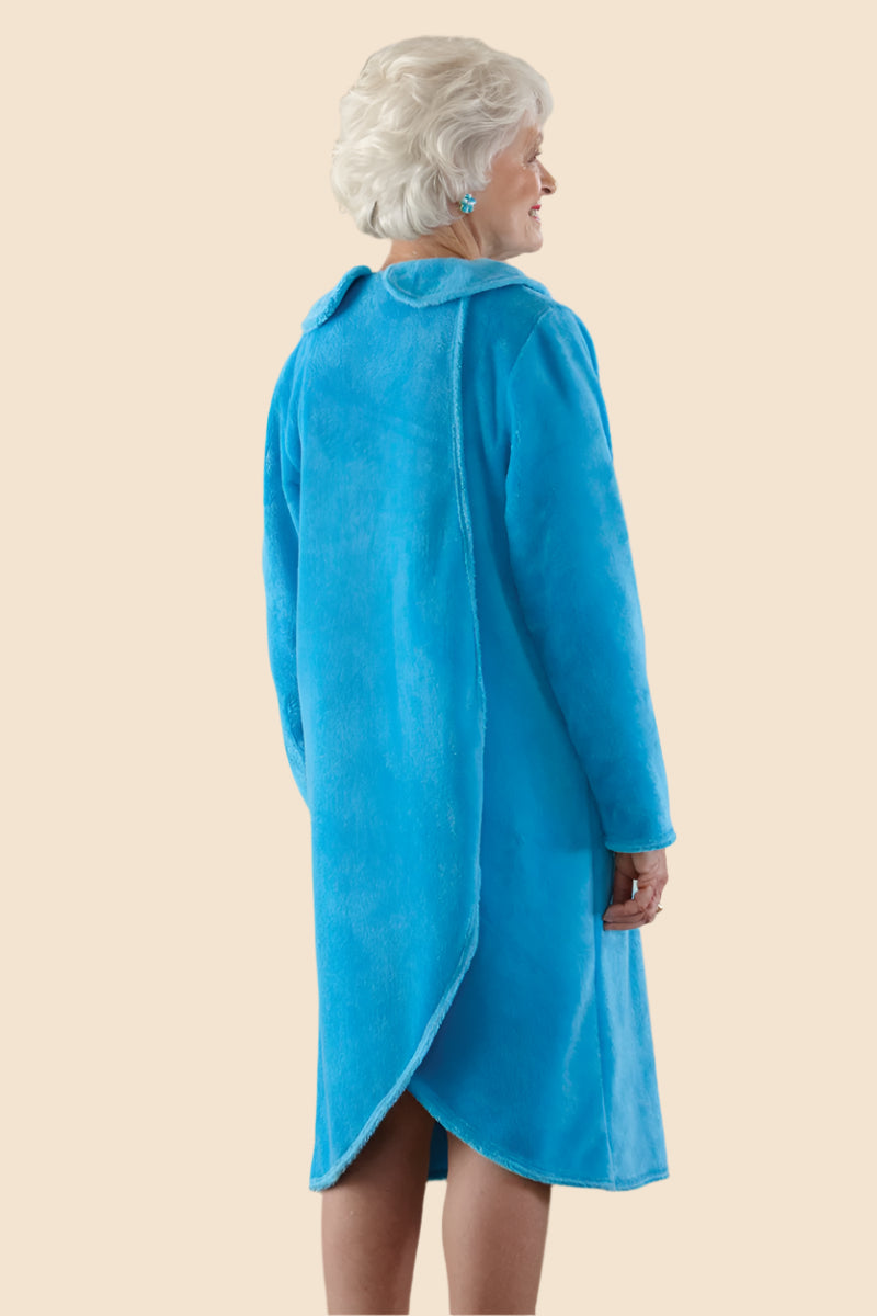 So-Soft Snap Back Dress for women by Buck & Buck in Turquoise, and available in different sizes. This dresses & skirts item is part of our nightgowns collection.