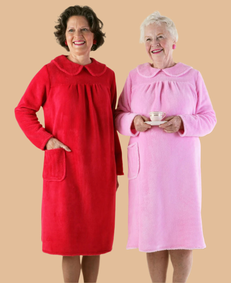 So-Soft Snap Back Dress for women by Buck & Buck in Pink, and available in different sizes. This dresses & skirts item is part of our nightgowns collection.