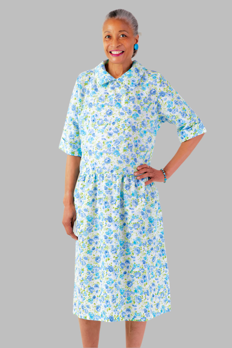 3/4 Sleeve Drop Waist Snap Back Duster for women by Buck & Buck, and available in different sizes. This sleepwear item is part of our nightgowns collection.