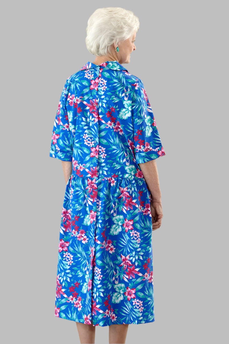 3/4 Sleeve Drop Waist Snap Back Duster for women by Buck & Buck, and available in different sizes. This sleepwear item is part of our nightgowns collection.