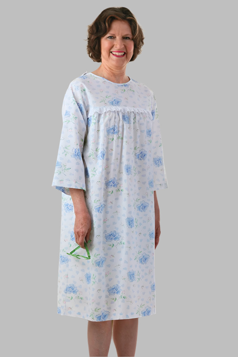 Cotton/Poly Open Back Nightgown for women by Buck & Buck, and available in different sizes. This sleepwear item is part of our nightgowns collection.