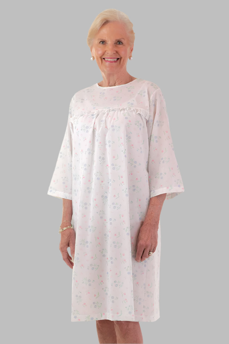 Cotton/Poly Open Back Nightgown for women by Buck & Buck in Pink Gingham, and available in different sizes. This sleepwear item is part of our nightgowns collection.
