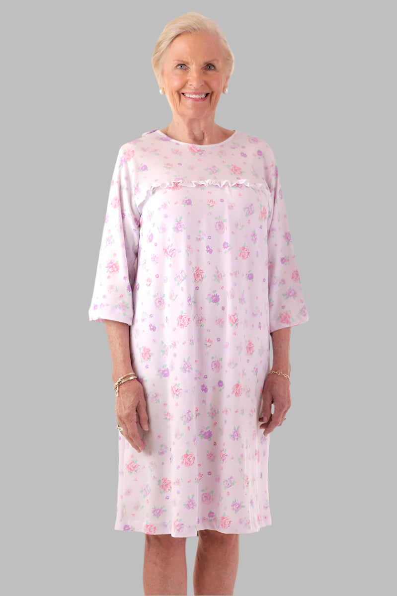 Knit Open Back Nightgown for women by Buck & Buck in Pink, and available in different sizes. This sleepwear item is part of our nightgowns collection.