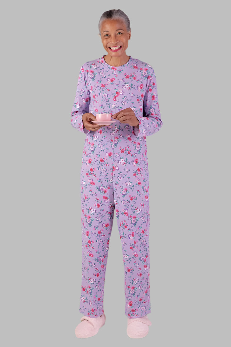 Long Printed Back-Zip Sleep Suit for women by Buck & Buck, and available in different sizes. This one-piece garments item is part of our sleepwear & loungewear collection.