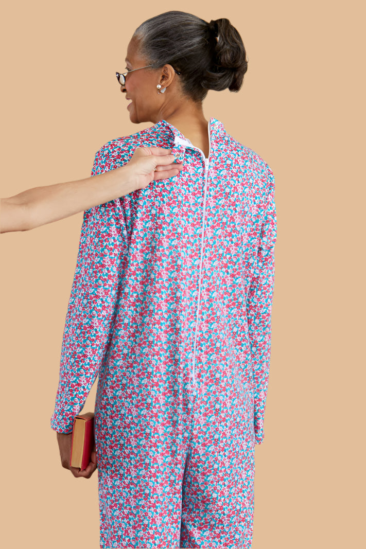 Long Printed Back-Zip Sleep Suit for women by Buck & Buck, and available in different sizes. This one-piece garments item is part of our sleepwear & loungewear collection.