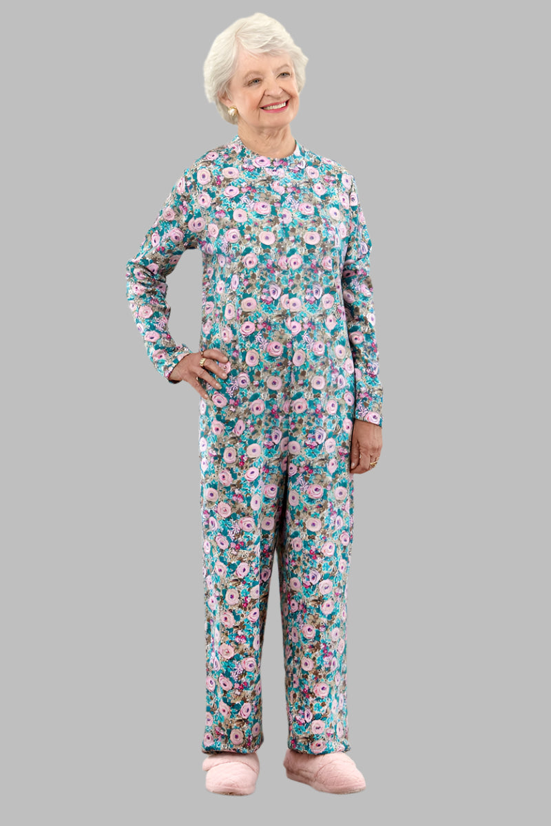 Long Printed Back-Zip Sleep Suit for women by Buck & Buck, and available in different sizes. This one-piece garments item is part of our sleepwear & loungewear collection.