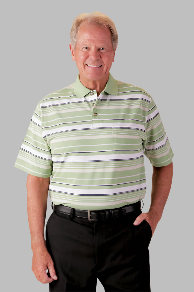 Men's Short Sleeve Polo Shirt by Buck & Buck, and available in different sizes. This tops item is part of our polos collection.