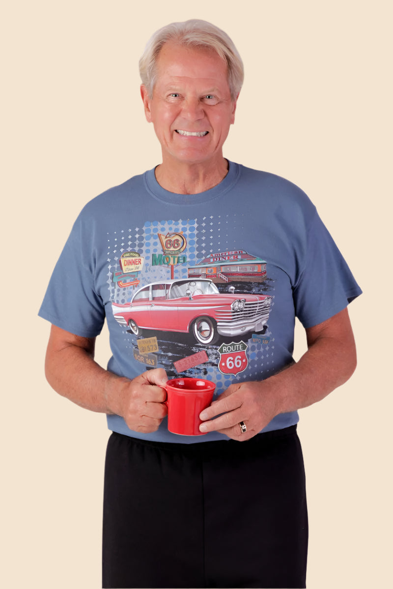 Men's Short Sleeve Printed T-Shirt by Buck & Buck, and available in different sizes. This tops item is part of our t-shirts collection.