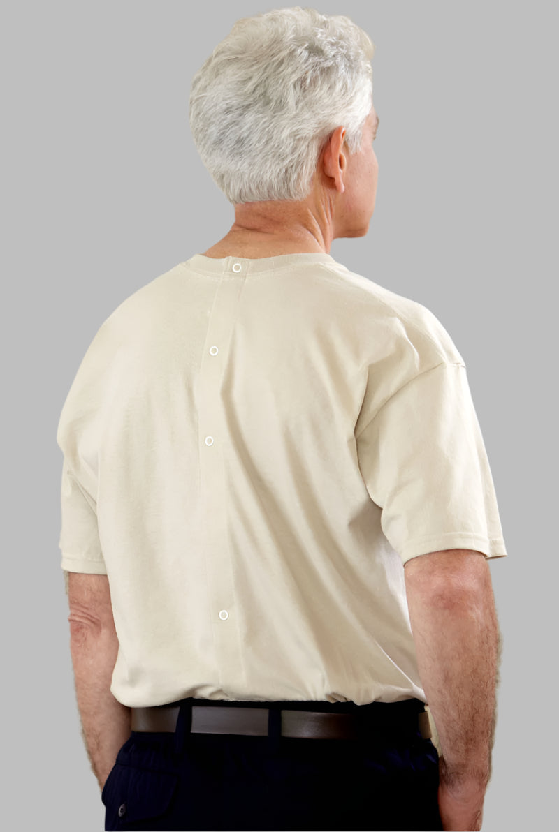 Men's Short Sleeve Printed Snap Back T-Shirt by Buck & Buck, and available in different sizes. This tops item is part of our t-shirts collection.