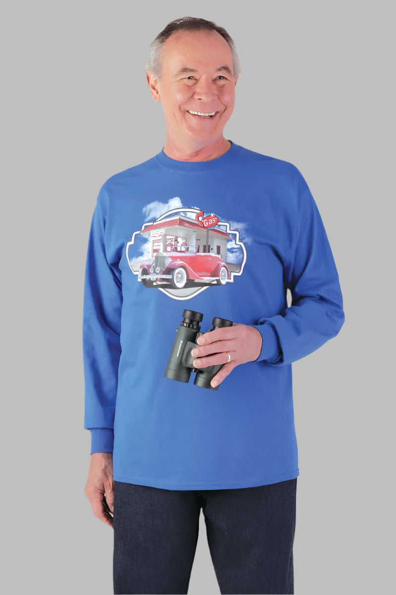 Men's Long Sleeve Printed T-Shirt by Buck & Buck, and available in different sizes. This tops item is part of our t-shirts collection.
