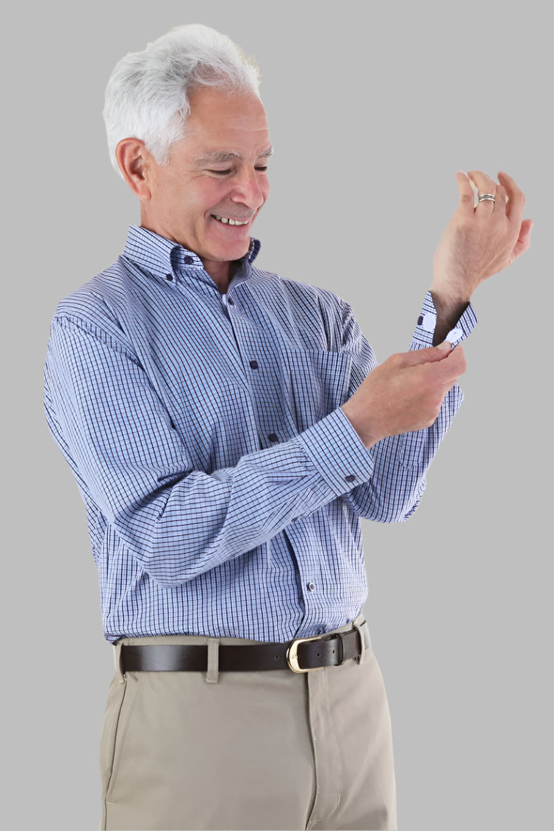 Long Sleeve Sport Shirt With VELCRO® Fasteners for men by Buck & Buck, and available in different sizes. This tops item is part of our shirts collection.