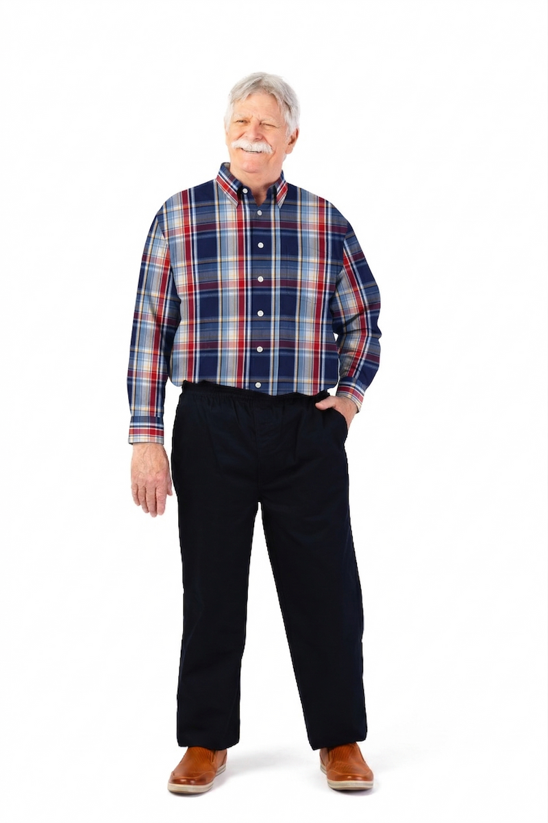 Long Sleeve Sport Shirt With VELCRO® Fasteners for men by Buck & Buck, and available in different sizes. This tops item is part of our shirts collection.