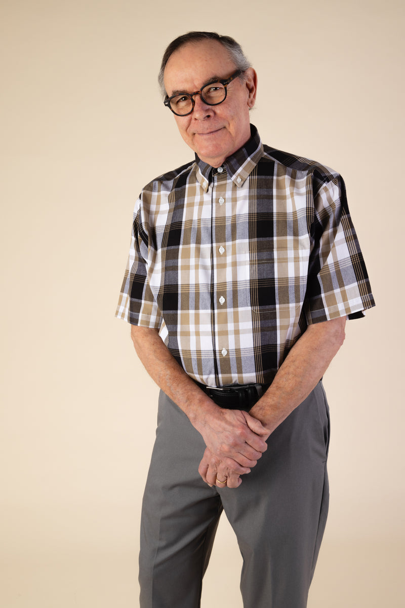 Short Sleeve Sport Shirt With VELCRO® Fasteners for men by Buck & Buck, and available in different sizes. This tops item is part of our shirts collection.