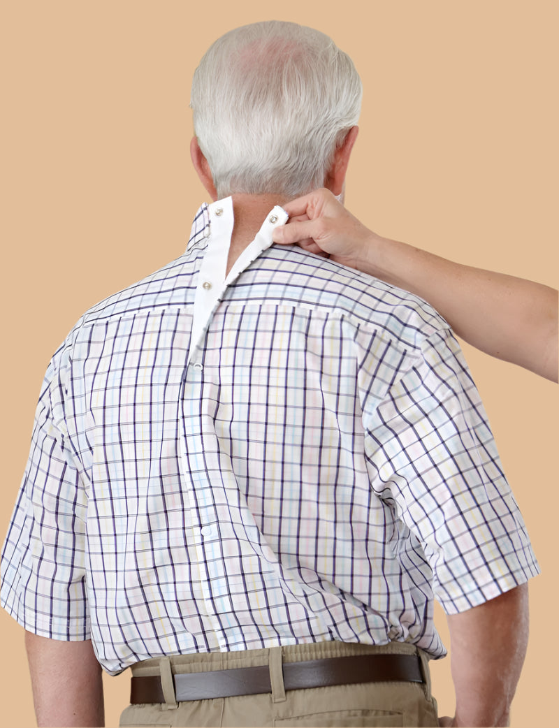 Men's Short-Sleeve Snap Back Sport Shirt by Buck & Buck in Tan/Beige, and available in different sizes. This tops item is part of our shirts collection.