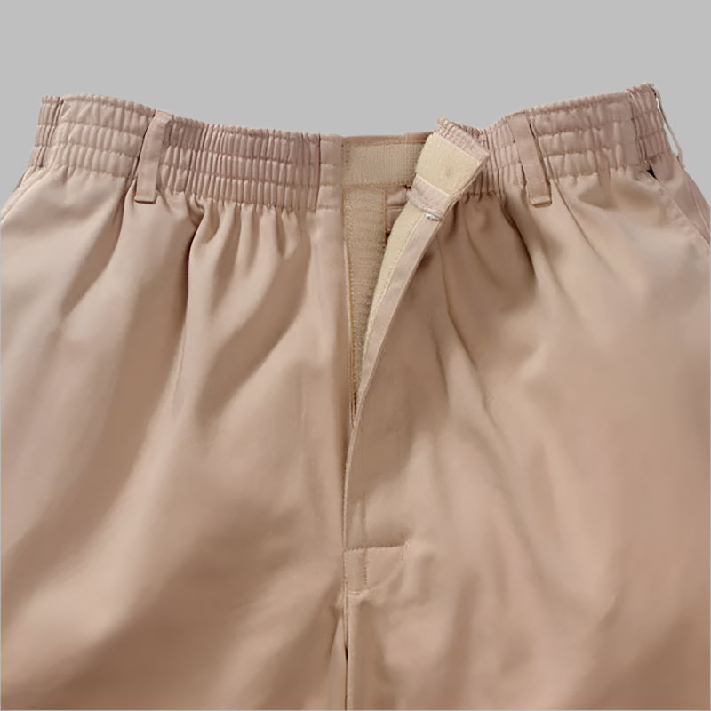 Twill Putter Pants With VELCRO® Fastener Fly for men by Buck & Buck in Gray, and available in different sizes. This bottoms item is part of our trousers collection.