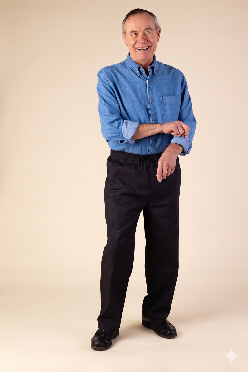Men's Twill Putter Pants by Buck & Buck in black and available in different sizes. This bottoms item is part of our pants collection.