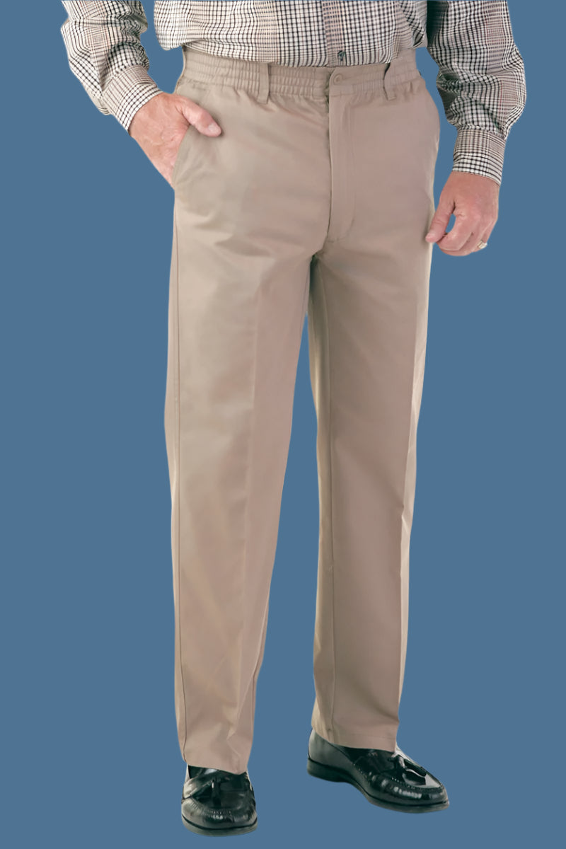 Twill Zip-Fly Putter Pants for men by Buck & Buck in Gray, and available in different sizes. This bottoms item is part of our trousers collection.