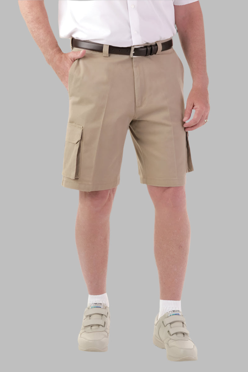 Comfort Cargo Short With VELCRO® Fasteners Fly for men by Buck & Buck in Charcoal, and available in different sizes. This bottoms item is part of our cargo shorts collection.