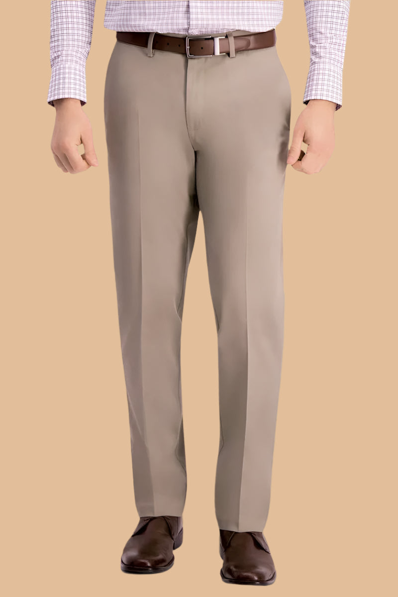 Slim Fit Casual Pant With VELCRO® Fasteners Fly for men by Buck & Buck in Khaki, and available in different sizes. This bottoms item is part of our trousers collection.