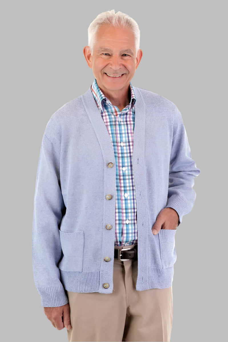 Men's Basic Cardigan w/ Pockets, L / Please choose for me Men's Basic Cardigan w/ Pockets, L / Please choose for me