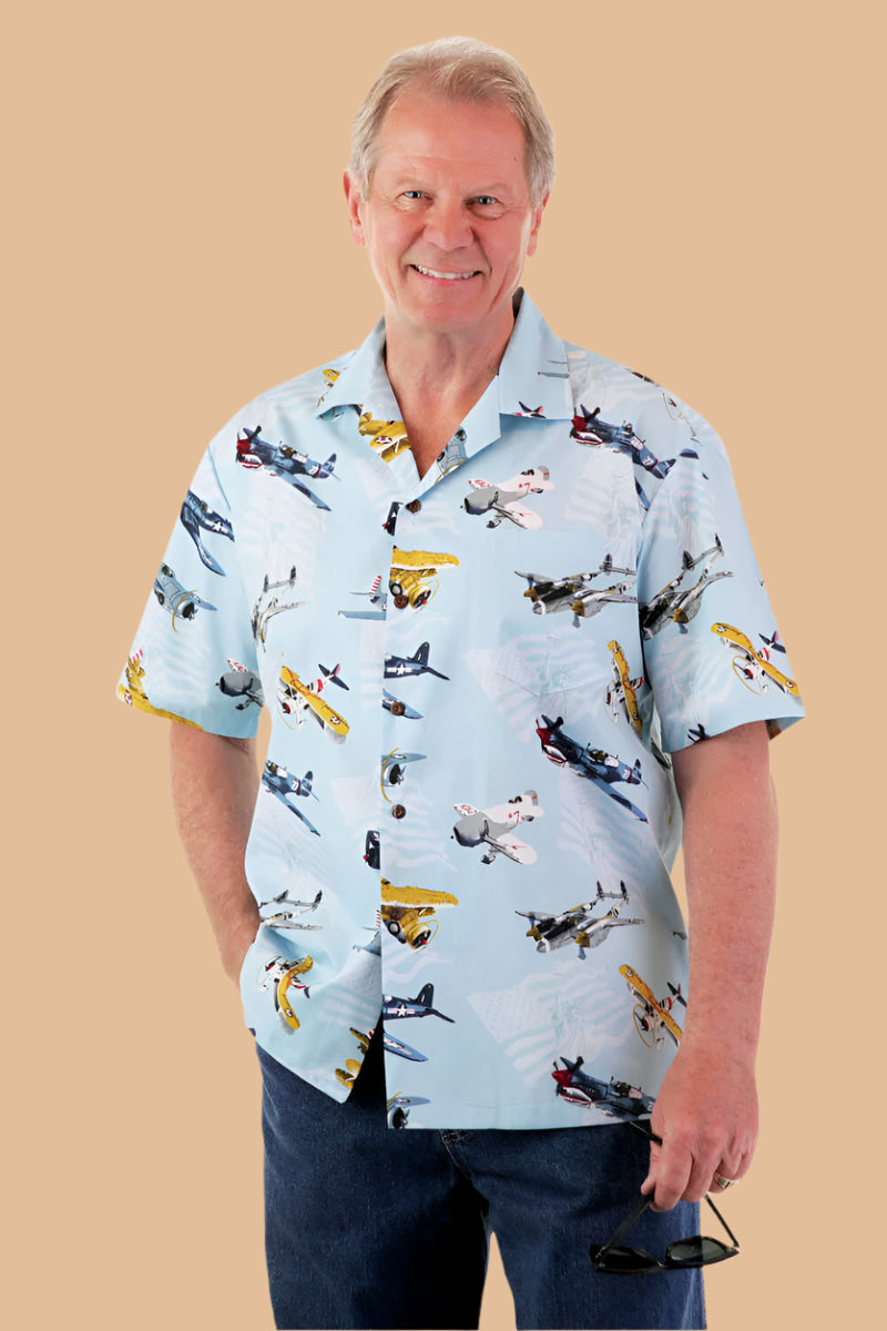 Hawaiian Shirt for men by Buck & Buck in Blue, and available in different sizes. This tops item is part of our shirts collection.