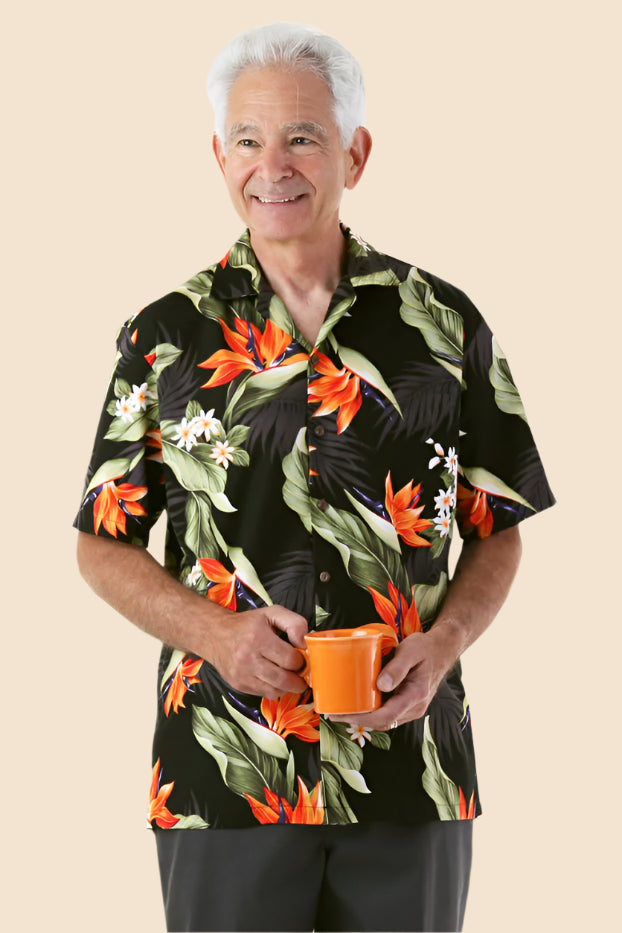 Hawaiian Shirt for men by Buck & Buck in Black, and available in different sizes. This tops item is part of our shirts collection.