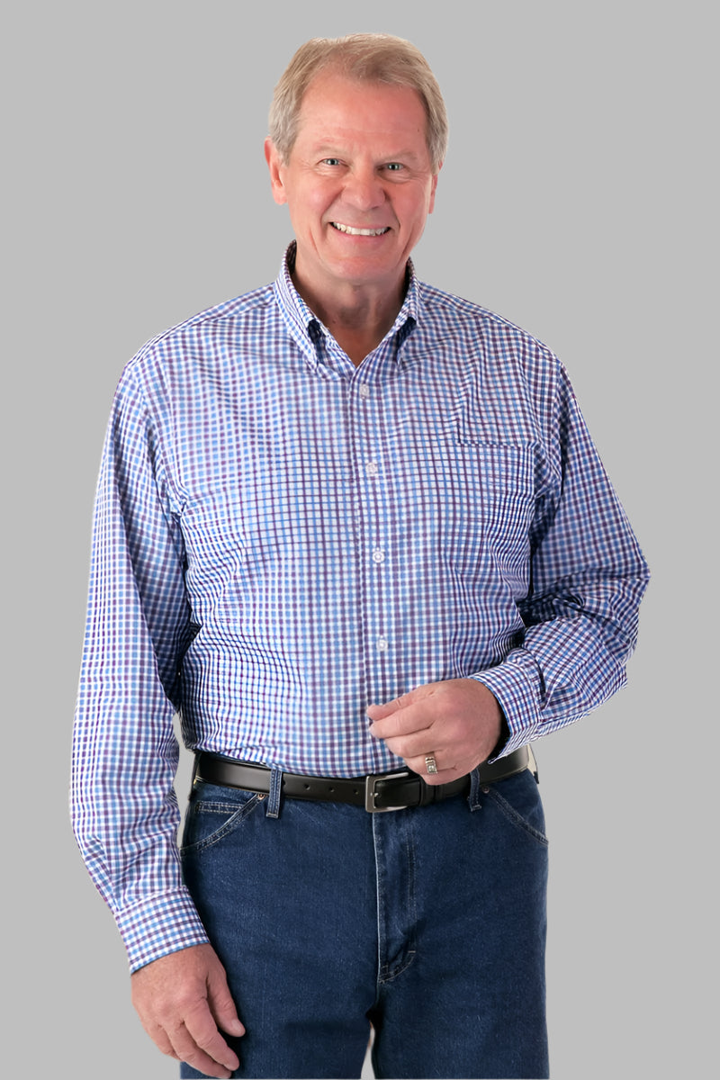 Long Sleeve Gingham Shirt With VELCRO® Fasteners for men by Buck & Buck, and available in different sizes. This tops item is part of our shirts collection.