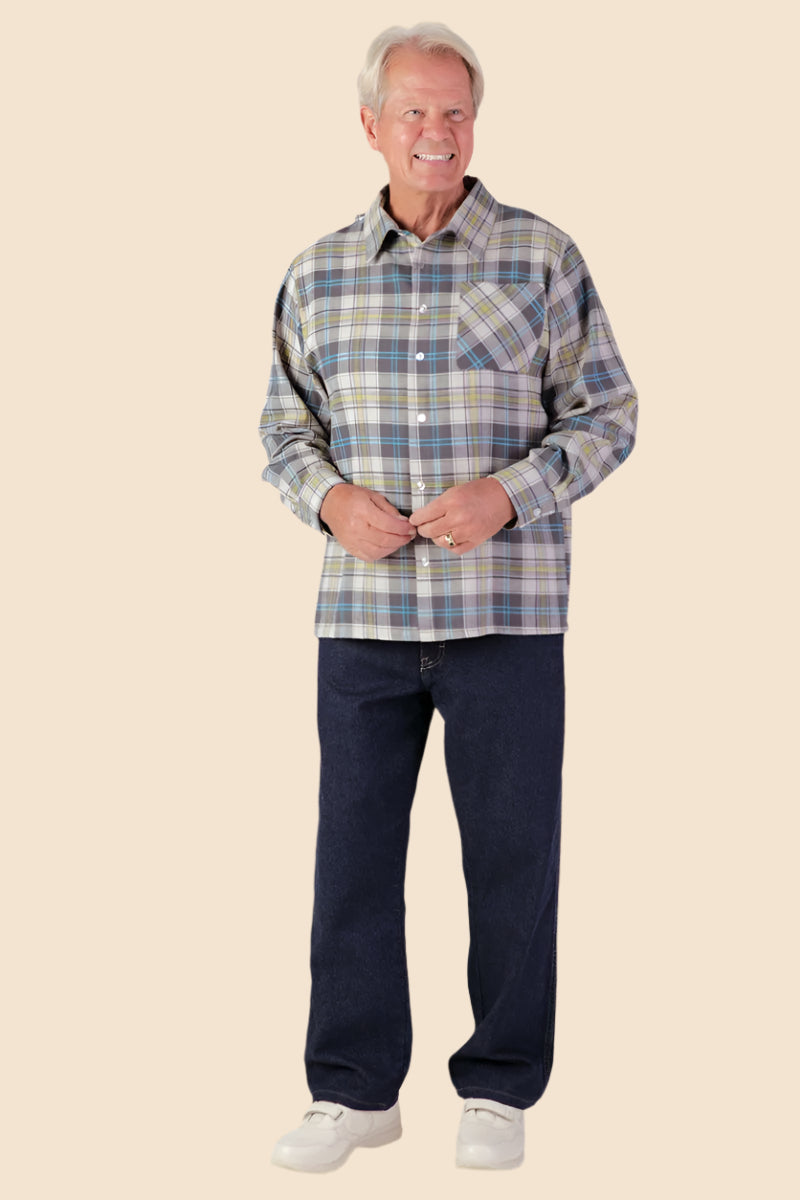 Wrap Back Flannel Shirt for men by Buck & Buck, and available in different sizes. This tops item is part of our shirts collection.