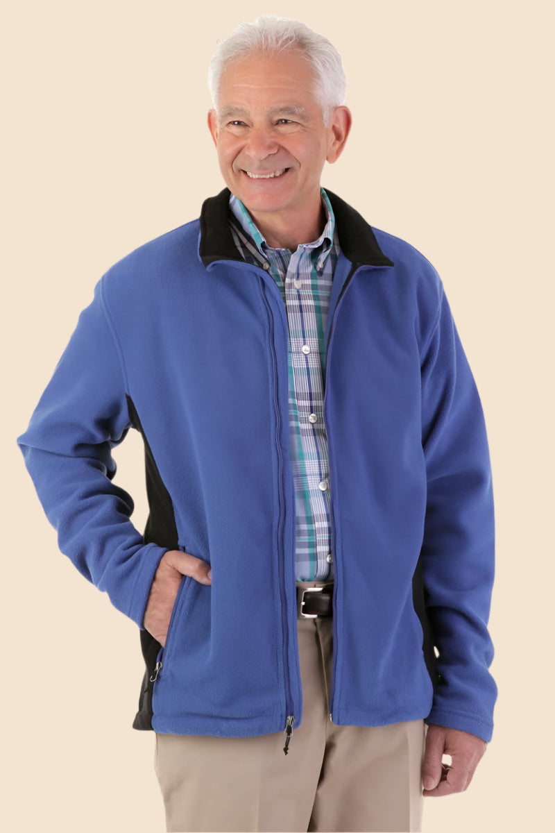 Men's Fleece Jacket by Buck & Buck in Royal, and available in different sizes. This outerwear & layering item is part of our coats & jackets collection.