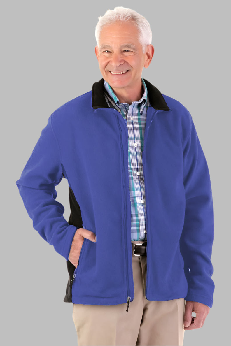 Men's Fleece Jacket by Buck & Buck in Royal, and available in different sizes. This outerwear & layering item is part of our coats & jackets collection.