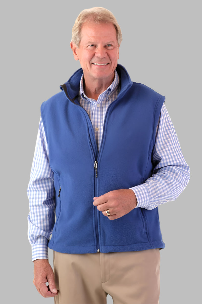 Unisex Polar Fleece Vest by Buck & Buck in Royal, and available in different sizes. This tops item is part of our vests collection.