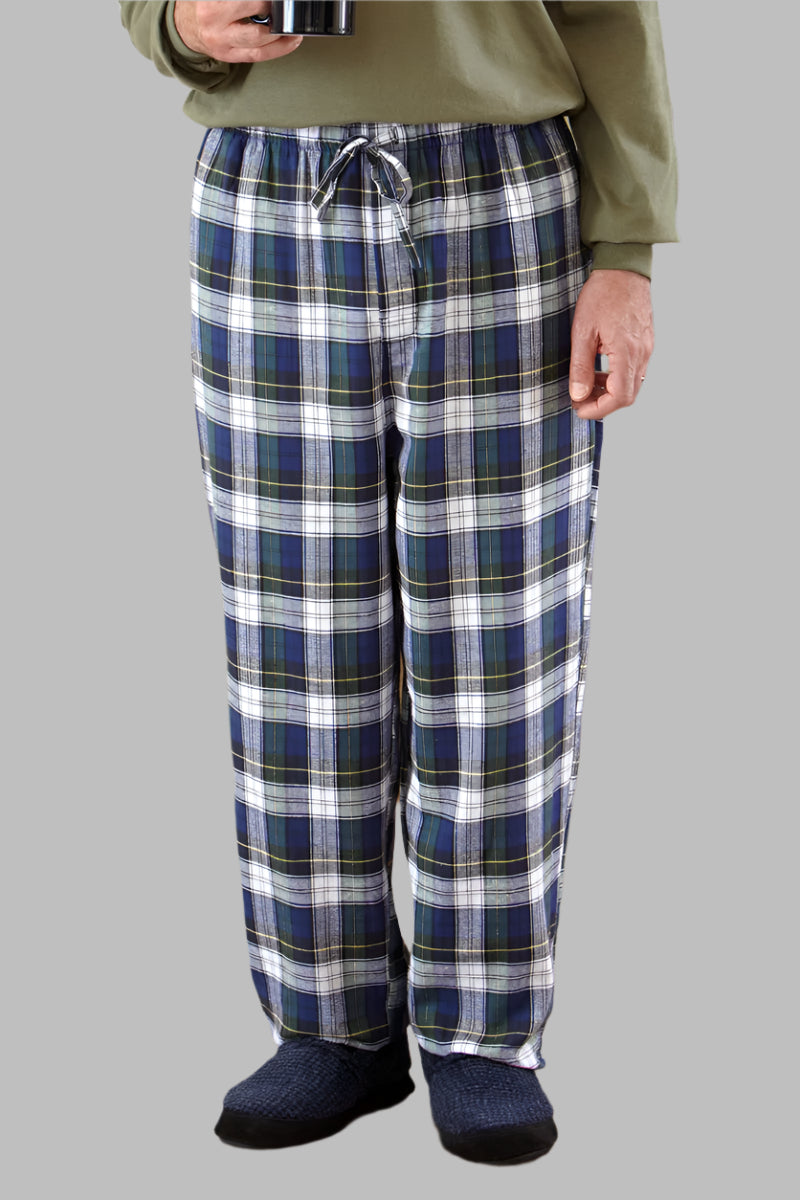 Men's Flannel PJ Bottoms by Buck & Buck in Blue, and available in different sizes. This sleepwear item is part of our pajamas collection.