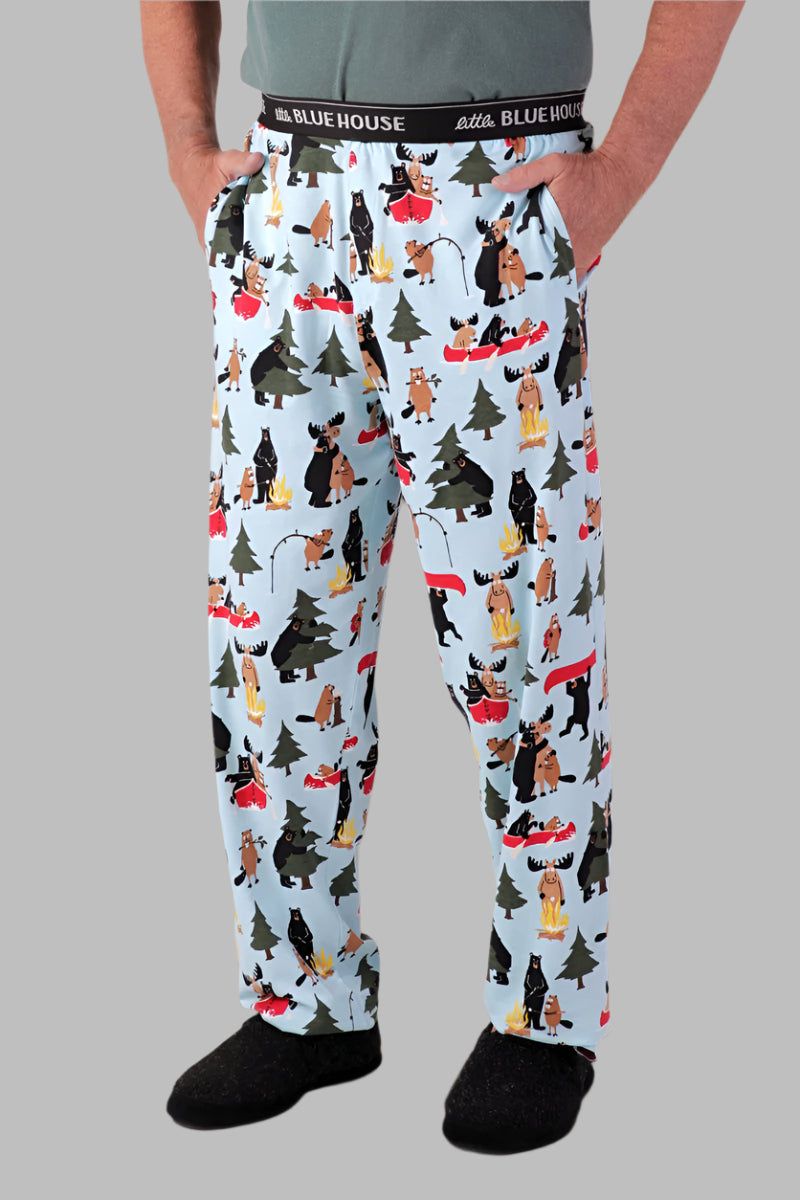 Men's Knit Pajama Bottoms by Buck & Buck in Blue, and available in different sizes. This sleepwear item is part of our pajamas collection.