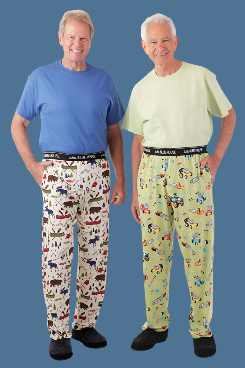 Men's Knit Pajama Bottoms by Buck & Buck in Gray, and available in different sizes. This sleepwear item is part of our pajamas collection.