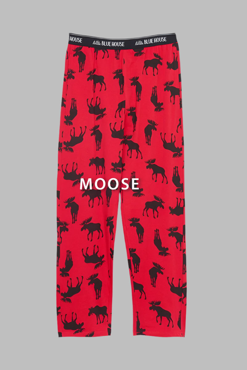 Men's Knit Pajama Bottoms by Buck & Buck in Red, and available in different sizes. This sleepwear item is part of our pajamas collection.