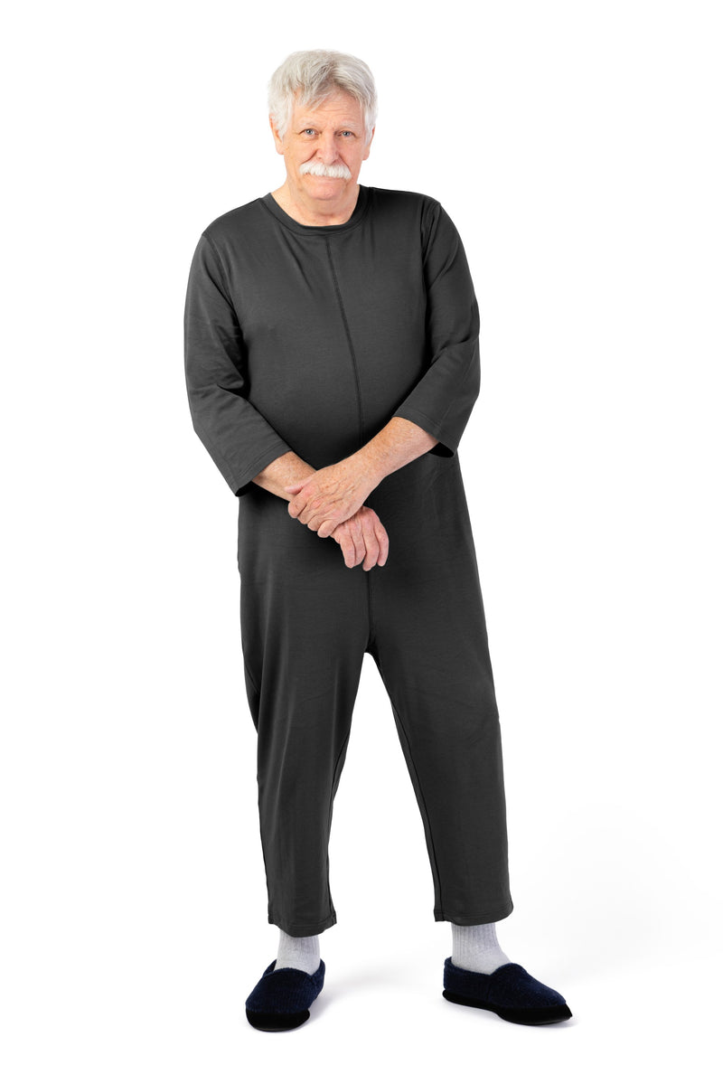 Men's Sleepsuit by Buck & Buck in Charcoal, and available in different sizes. This one-piece garments item is part of our sleepwear & loungewear collection.