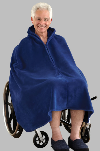 Men's So-Soft Shower Robe by Buck & Buck in Navy, and available only in a one-size option. This sleepwear item is part of our robes collection.