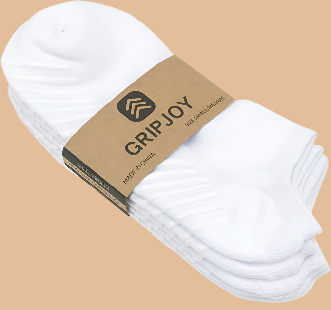 Low Cut Ankle Non-Skid Socks (3-pack) by Buck & Buck in White, and available in different sizes. This socks & hosiery item is part of our ankle socks collection.