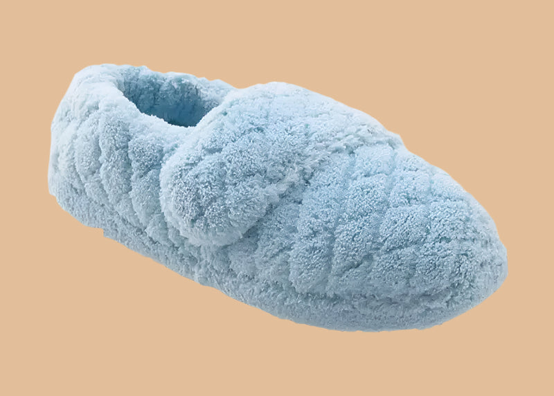 Women's Acorn Spa Wrap Slippers by Buck & Buck in Blue, and available in different sizes. This footwear item is part of our slippers collection.