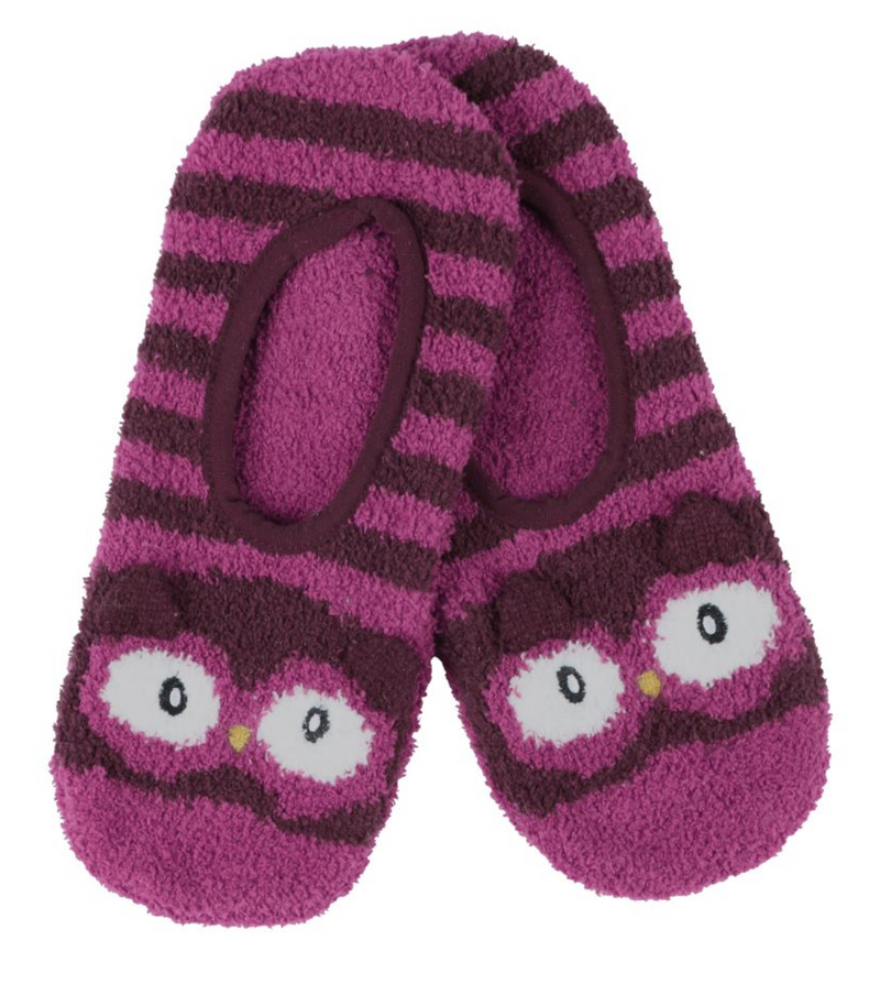 Non-Skid Ankle Socks by Snoozies in the owl design and available only in a one-size option. This socks & hosiery item is part of our ankle socks collection.