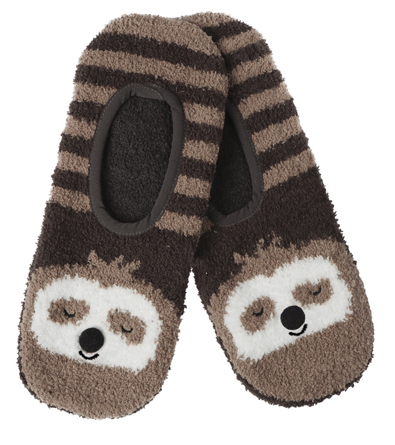 Non-Skid Ankle Socks by Snoozies in the sloth design and available only in a one-size option. This socks & hosiery item is part of our ankle socks collection.