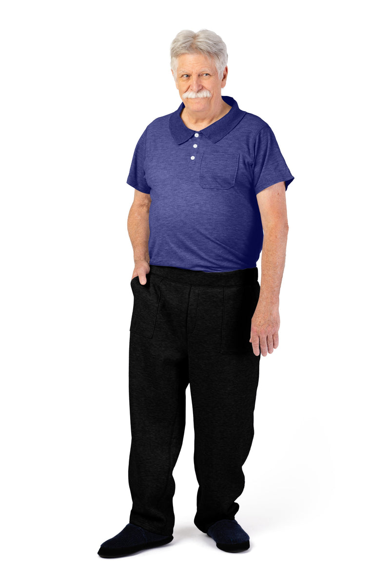 Men's Polo Jumpsuit by Buck & Buck in Royal Top/Black Pants, and available in different sizes. This one-piece garments item is part of our one-pieces collection.