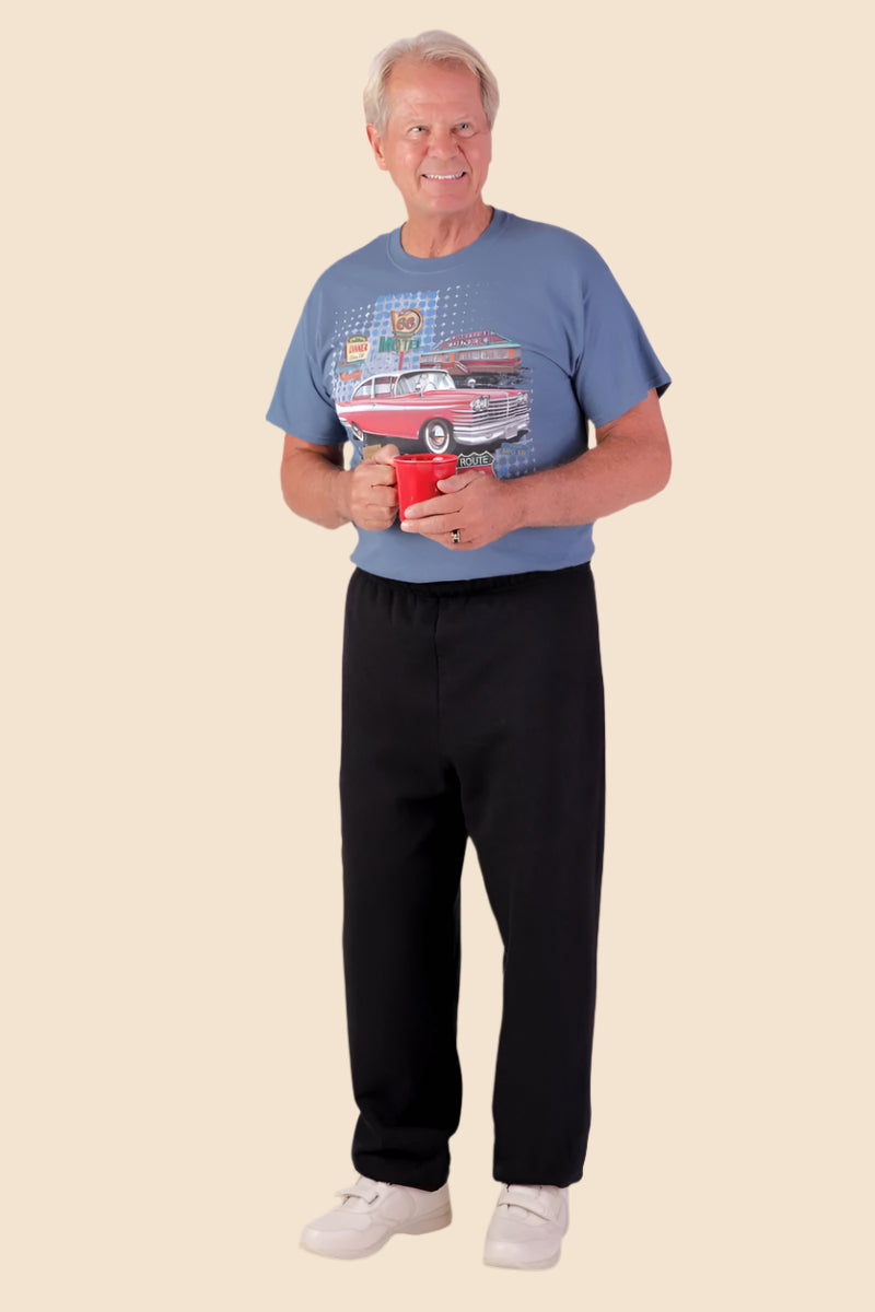 Men's Printed Short Sleeve T-Top Jumpsuit by Buck & Buck, and available in different sizes. This one-piece garments item is part of our one-pieces collection.